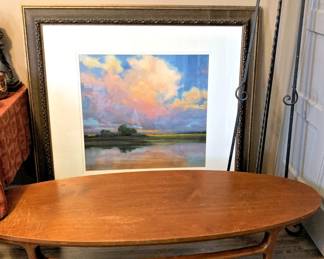 Mid Century Modern oval coffee table