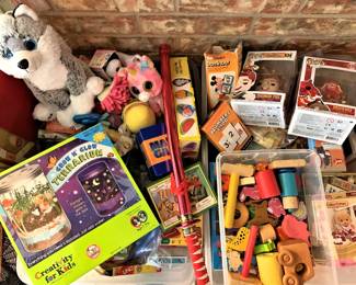 plenty of games and toys