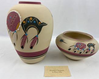 #2 • Two Original Signed Betty Selby Acoma Pueblo Pots

