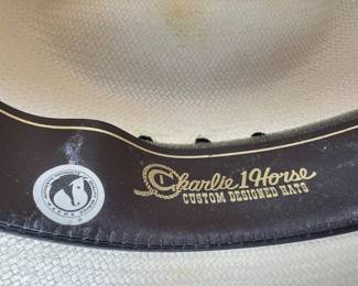 #18 • Charlie 1 Horse Straw Cowboy Hat Size 7-1/4
