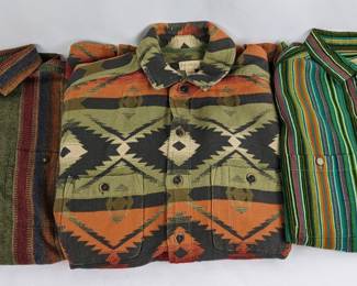 #22 • 3 Territory Ahead Button-Down Long-Sleeve Shirts, Size Men's Large
