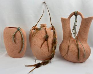 #34 • Three Southwest Pottery Decorative Pieces
