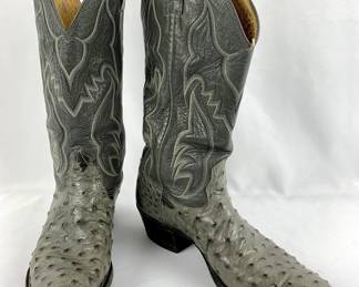 #47 • Nocona Full-Quill Ostrich Cowboy Boots 2917C, Mens Size 9.5B
