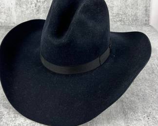 #54 • AZ-TEX 7X Black Cowboy Hat Size 7 1/4
