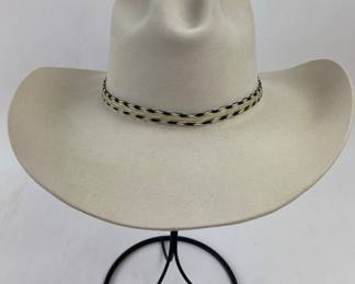#58 • Az-Tex 7X Beaver Felt Cowboy Hat in Bone, with Sheplers Hat Stretcher
