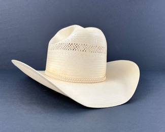#61 • Milano Larry Mahan Straw Cowboy Hat Size 7 to 7-1/4
