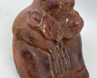 #65 • Terracotta Woman with Calla Lilies Statue - Hand Made in Mexico
