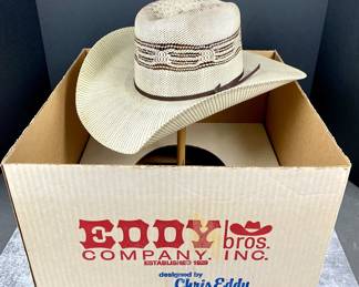 #67 • Texas Hat Co. Cowboy Hat Size 7-1/8 in Eddy Bros. Box
