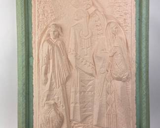 #77 • Aeonda: Tres Mujeres Signed, Numbered Hand Cast Paper Art
