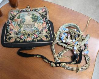 Vintage beaded / petit point bags