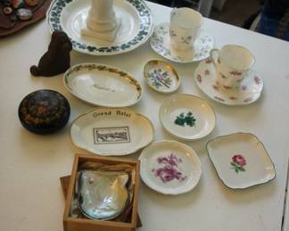 Shelley, Meissen, other porcelains
