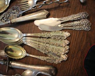 Lots of sterling silver - flatware, hollowware...