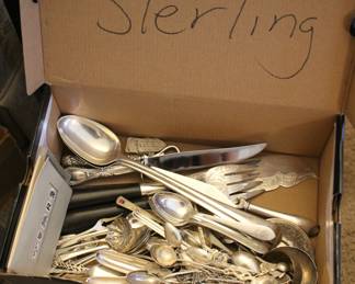 Lots of sterling silver - flatware, hollowware...