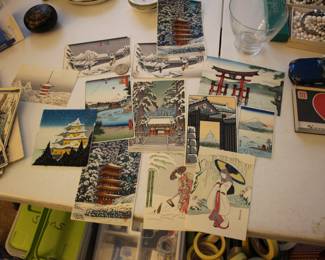 Small / miniature woodblock prints