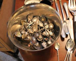 Sterling international travel spoons souvenier