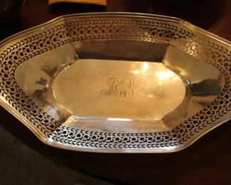 Sterling silver pierced bowl