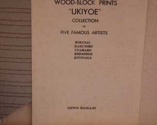 Wood block prints - set of 6 "Ukiyo-e"