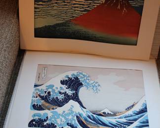 Wood block prints - set of 6 "Ukiyo-e"