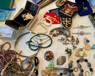 Vintage jewelry patches etc