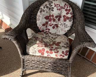 Wicker armchair