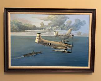 Original painting signed by Neil Gatewood (with receipt, sketch and letter)