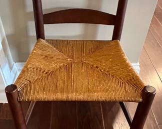 Child's chair with woven seat