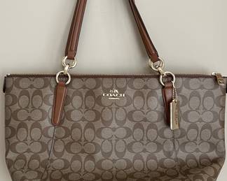 Brown Coach handbag, new with tag (to be authenticated)