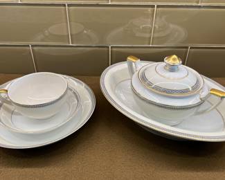 Theodore Haviland "Greek Key" china dishes