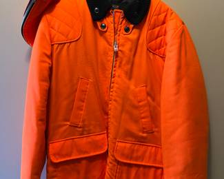 Sears orange hunting coat with detachable hood