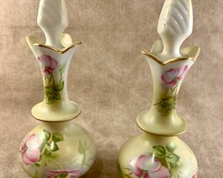 Nippon porcelain perfume decanters