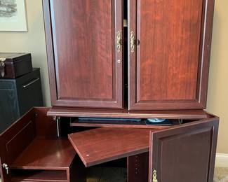 Large folding desk/armoire