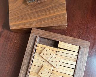 Vintage wood dominos