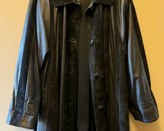 Tulipano Leather woman's coat