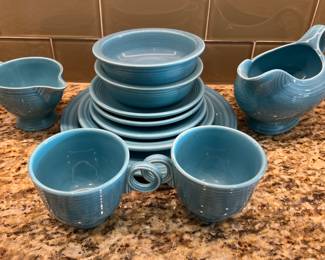 Fiesta dishes in turquoise