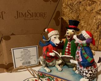 Jim Shore "Caroling Canines"