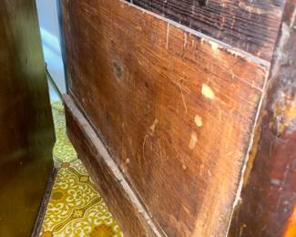 KY Antique Sugar Chest. Family is related to President Truman and this is said to have been his mothers Sugar Chest.  We have proof of genealogy and a letter that discusses it between family from 1980.  One leg has damage and wood is split on top and front.  Missing a pull.   Considering it is from the 1800s and from the Truman  family it is a wonderful piece of history.  Is available for Pre-sell