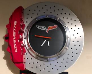 Unique clock made from Corvette brake rotor