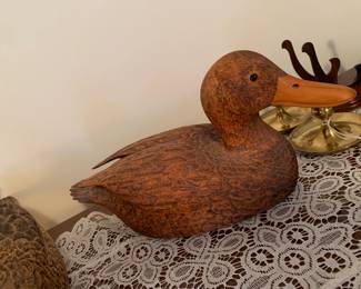 Hand carved duck decoys