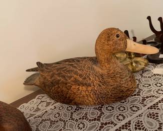 Hand carved duck decoys