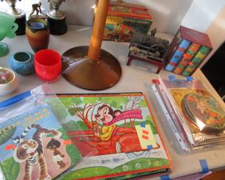 Vintage toys, glassybaby, Van Briggle