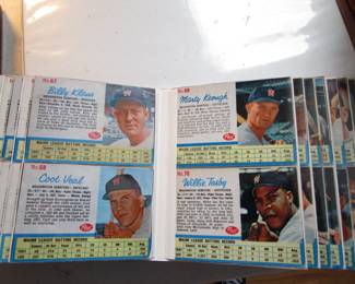 2 lots of Post Cereal 1962 and 1963 Baseball cards