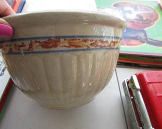 Antique advertising bowl