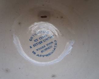 Antique advertising bowl