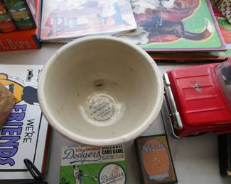 Antique advertising bowl