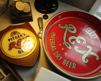 Vintage beer collectibles