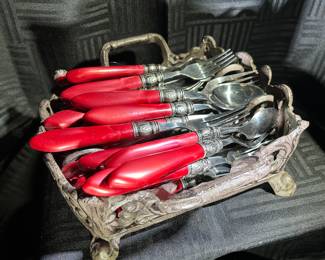 Red silverware and …