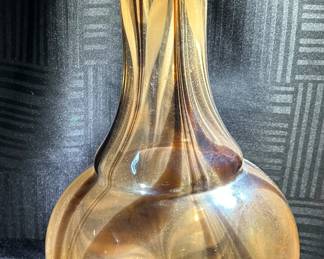 Beautiful neutral glass vase