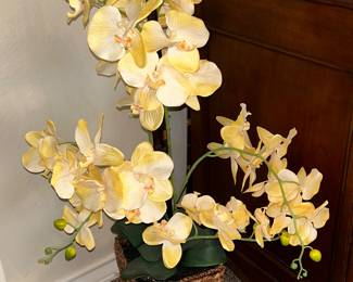 Faux orchid arrangement 