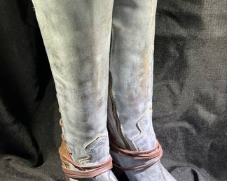 Freebird knee high lace-up boots 