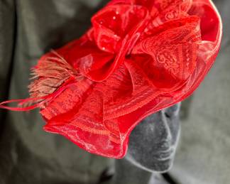 Gorgeous RED fascinator 